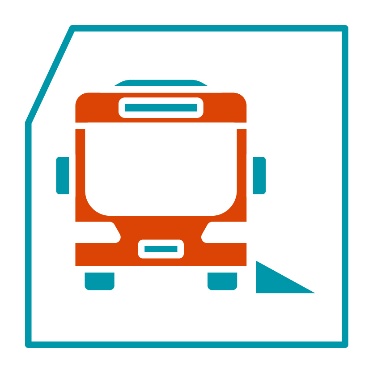 A ramp leading to a bus.