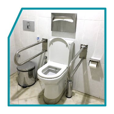 An accessible bathroom.