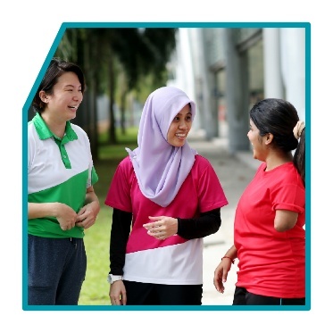 3 people out in their community.