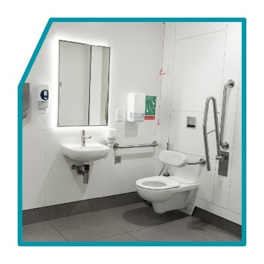 An accessible bathroom.