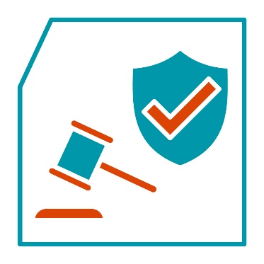 A gavel and safety shield.